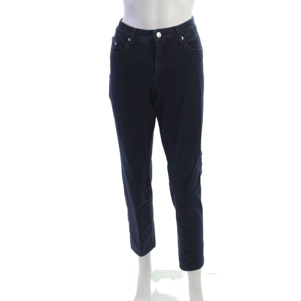 Fabrizio Gianni Jeans Womens Dark Blue Ankle Cropped Jeans Mid Rise Size 8